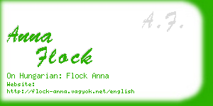 anna flock business card